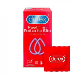 Durex Feel Thin Fetherlite Elite Extra Lubricated 12ks