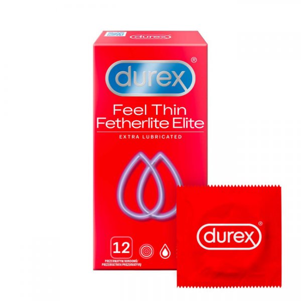 Durex Feel Thin Fetherlite Elite Extra Lubricated 12ks - 02/2026