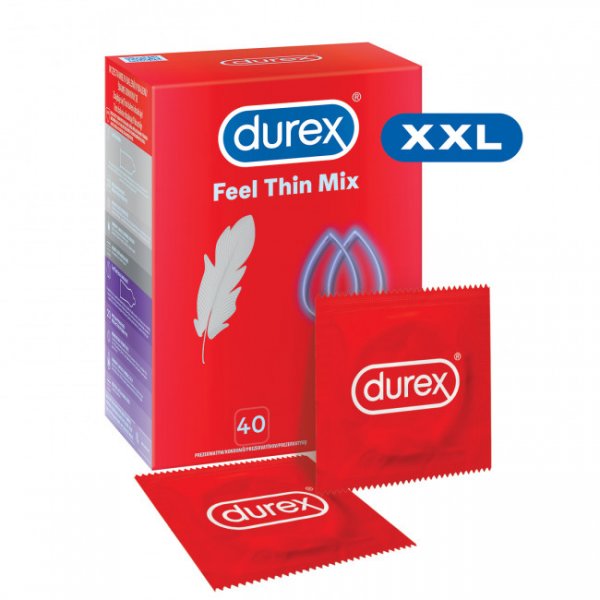 Durex Feel Thin Mix 40 pack