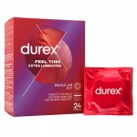 Durex Feel Thin Extra Lubricated 24ks Durex Feel Thin Extra Lubricated 24ks