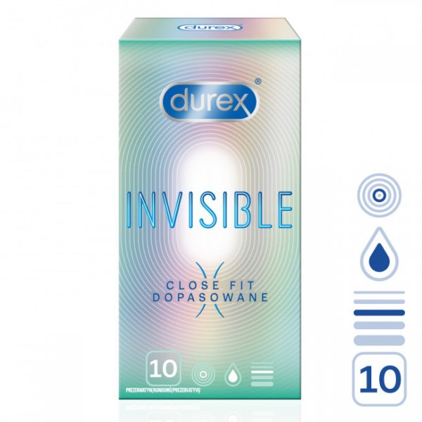 Durex Invisible Close Fit 10ks Durex Invisible Close Fit 10ks
