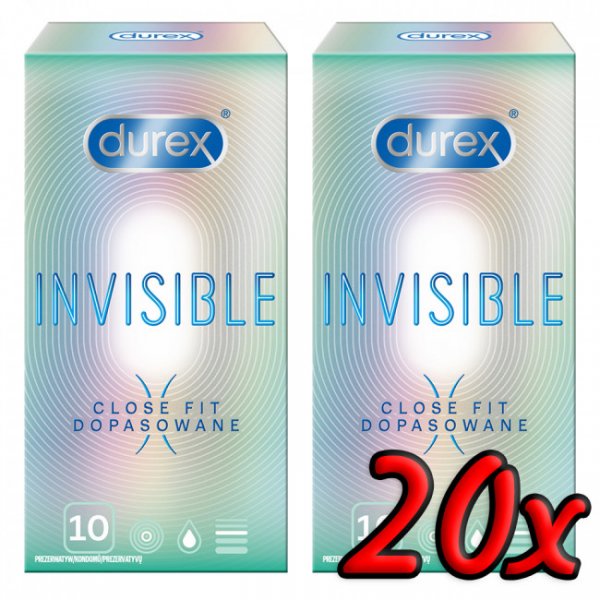 Durex Invisible Close Fit 20ks Durex Invisible Close Fit 20ks