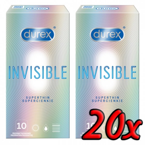 Durex Invisible Superthin 20ks Durex Invisible Superthin 20ks