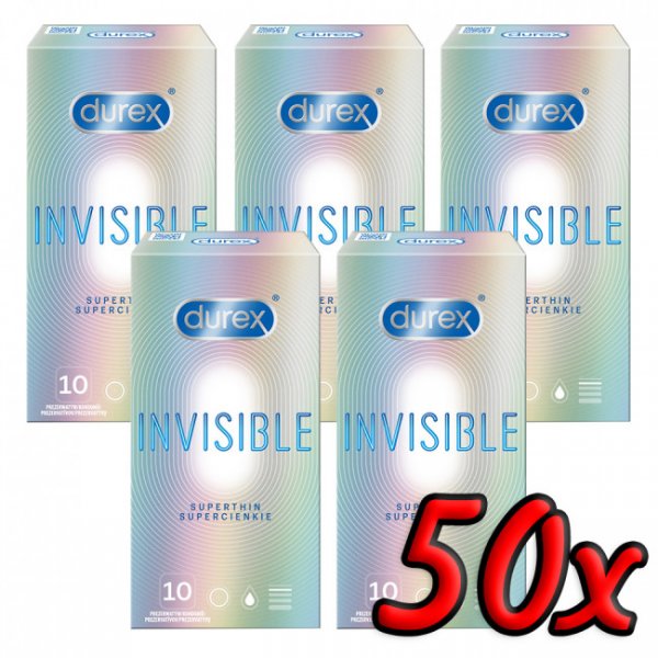 Durex Invisible Superthin 50ks Durex Invisible Superthin 50ks