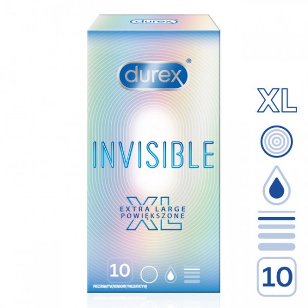 Durex Invisible XL 10ks Durex Invisible XL 10ks
