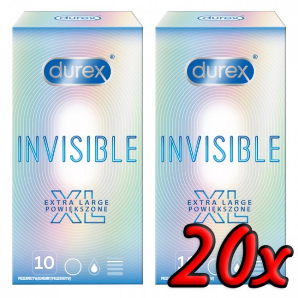 Durex Invisible XL 20ks Durex Invisible XL 20ks