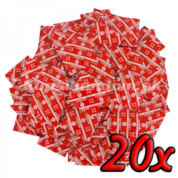 Durex London Rot 20ks Durex London Rot 20ks