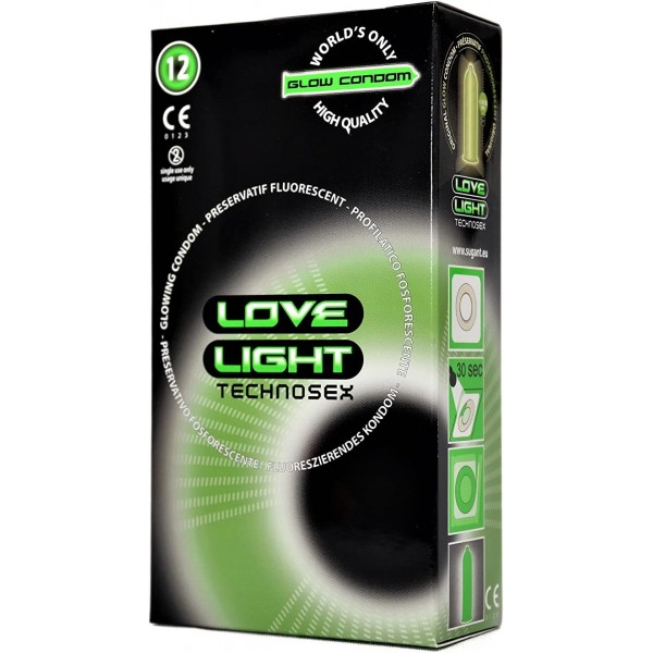 Love Light - Svietiace kondómy 12ks