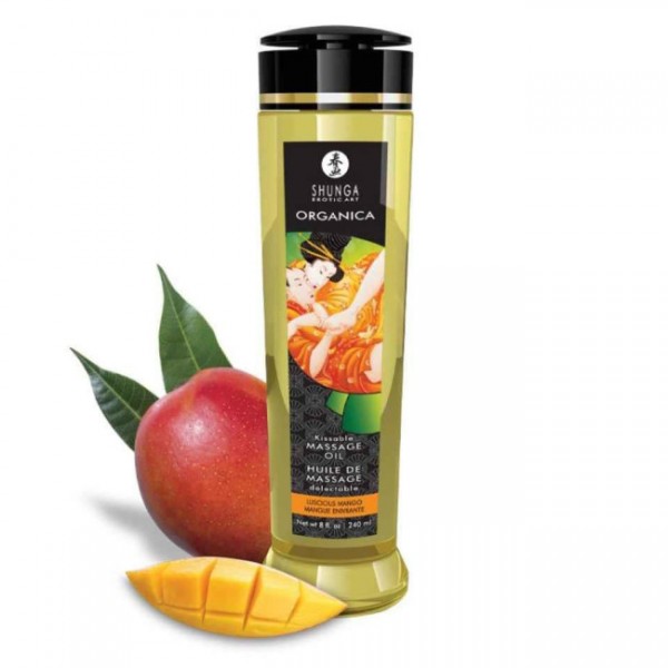 Shunga Organica Kissable Massage Oil Luscious Mango 240ml Shunga Organica Kissable Massage Oil Luscious Mango 240ml