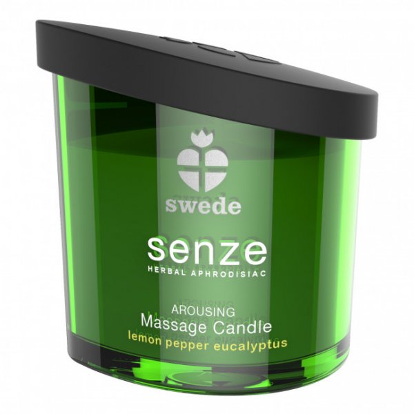 Swede Senze Massage Candle Arousing Lemon Pepper Eucalyptus 150ml - exp. 13.12.2025 Swede Senze Massage Candle Arousing Lemon Pepper Eucalyptus 150ml - exp. 13.12.2025