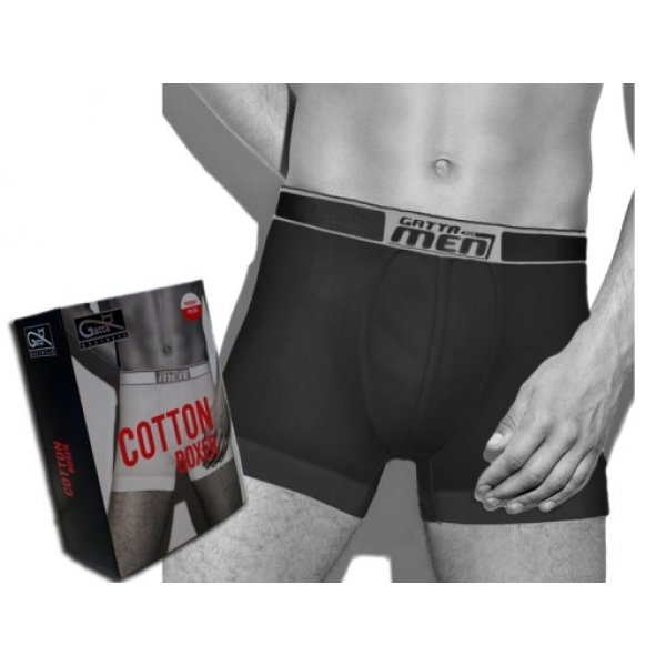 Gatta Cotton Boxer - Pánske boxerky Čierne