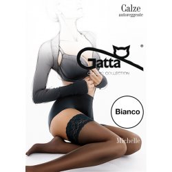 Gatta Michelle 01 - Samodržiace pančuchy Bianco