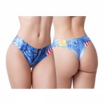 Mememe Denim Booty American Thong Mememe Denim Booty American Thong