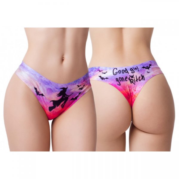 Mememe Halloween Witch Thong Mememe Halloween Witch Thong