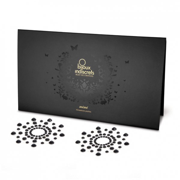 Bijoux Indiscrets Mimi Black - ozdoby na bradavky Bijoux Indiscrets Mimi Black - ozdoby na bradavky