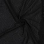 Subblime Transparent Fabric Robe with Lace Detail Black Subblime Transparent Fabric Robe with Lace Detail Black