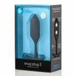 b-Vibe Snug Plug 2 - Análny kolík Čierna b-Vibe Snug Plug 2 - Análny kolík Čierna