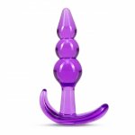 Blush B Yours Triple Bead Anal Plug Purple Blush B Yours Triple Bead Anal Plug Purple
