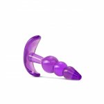 Blush B Yours Triple Bead Anal Plug Purple Blush B Yours Triple Bead Anal Plug Purple