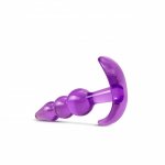 Blush B Yours Triple Bead Anal Plug Purple Blush B Yours Triple Bead Anal Plug Purple