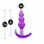 Blush B Yours Triple Bead Anal Plug Purple Blush B Yours Triple Bead Anal Plug Purple