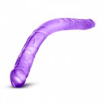 Blush B Yours 16 Inch Double Dildo Purple Blush B Yours 16 Inch Double Dildo Purple