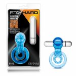 Blush Stay Hard Vibrating Tongue Ring Blue Blush Stay Hard Vibrating Tongue Ring Blue
