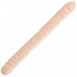 Doc Johnson Double Header 18" Veined - Obojstranné dildo 46cm