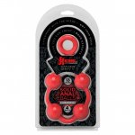 Doc Johnson Kink Solid Anal Balls 100% Silicone Red