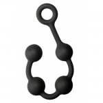 Doc Johnson Kink Solid Anal Balls 100% Silicone Black