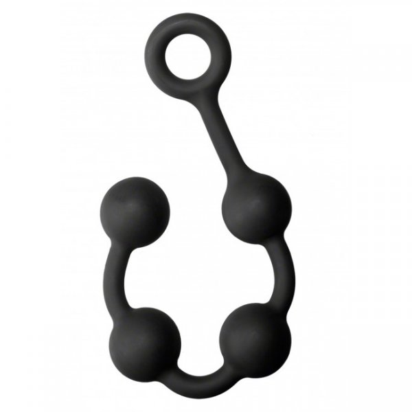 Doc Johnson Kink Solid Anal Balls 100% Silicone Black