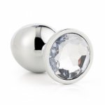 Dream Toys Gleaming Love Plug Silver Medium