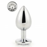 Dream Toys Gleaming Love Plug Silver Large