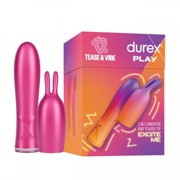 Durex Play Vibe & Tease 2in1 Vibrator & Teaser
