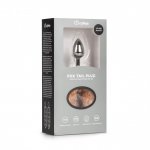 Easytoys Fox Tail Plug 155SIL - Líščí chvostík Strieborná Easytoys Fox Tail Plug 155SIL - Líščí chvostík Strieborná