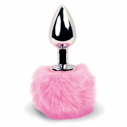 FeelzToys Bunny Tails Butt Plug Pink