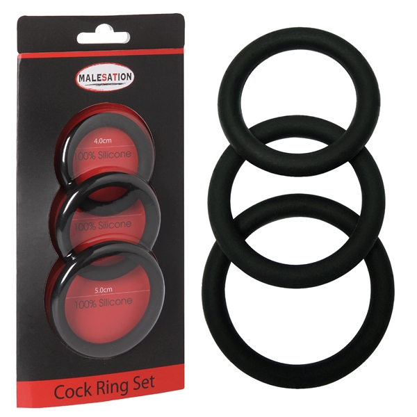 Malesation Cock Ring Set - sada erekčných krúžkov