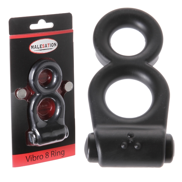 Malesation Vibro 8 Ring - Vibračný erekčný krúžok Malesation Vibro 8 Ring - Vibračný erekčný krúžok