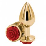 NS Novelties Rear Assets Rose Buttplug Medium Red NS Novelties Rear Assets Rose Buttplug Medium Red
