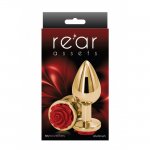 NS Novelties Rear Assets Rose Buttplug Medium Red NS Novelties Rear Assets Rose Buttplug Medium Red