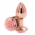 NS Novelties Rear Assets Rose Buttplug Small Pink NS Novelties Rear Assets Rose Buttplug Small Pink