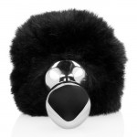 Ouch! Bunny Tail with Metal Butt Plug Black Ouch! Bunny Tail with Metal Butt Plug Black