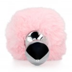 Ouch! Bunny Tail with Metal Butt Plug Pink Ouch! Bunny Tail with Metal Butt Plug Pink