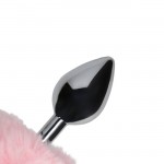 Ouch! Bunny Tail with Metal Butt Plug Pink Ouch! Bunny Tail with Metal Butt Plug Pink