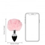 Ouch! Bunny Tail with Metal Butt Plug Pink Ouch! Bunny Tail with Metal Butt Plug Pink