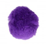 Ouch! Bunny Tail with Metal Butt Plug Purple