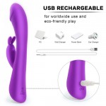 Paloqueth G-Spot Rabbit Vibrator Purple Paloqueth G-Spot Rabbit Vibrator Purple