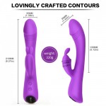 Paloqueth G-Spot Rabbit Vibrator Purple Paloqueth G-Spot Rabbit Vibrator Purple