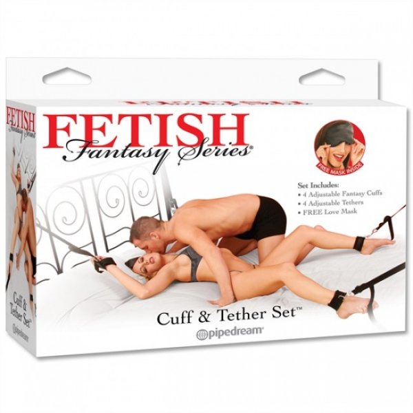 Fetish Fantasy Cuff & Tether Set - Bondážna sada