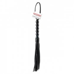 Fetish Fantasy Beaded Cat-O-Nine Tails Čierna